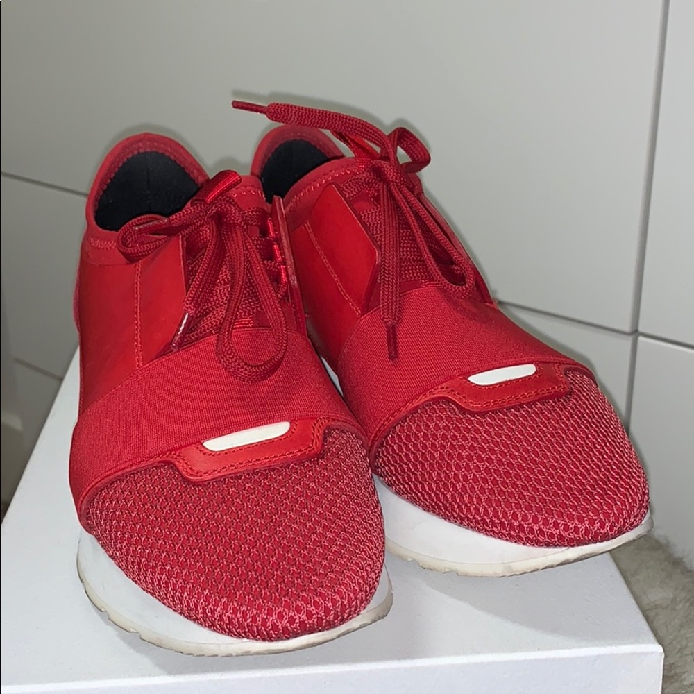 BALENCIAGA RACE RUNNERS RED WOMENS 37